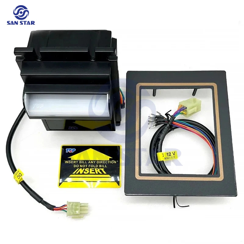 Arcade Vending & Laundry - TOP TB74 TB77 Bill Acceptorไม่มีกล่องDC12VสัญญาณชีพจรTableroเกมอาเขตเครื่องหยอดเหรียญตกปลาPinballอะไหล่